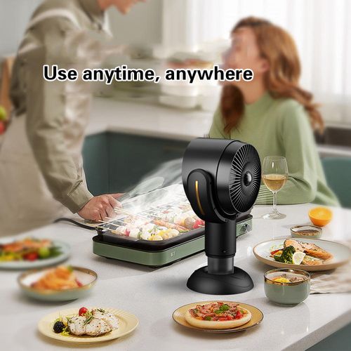 Wireless Range Hood Exhaust Fan With 3000mah Large Lithium Battery Desktop Range Hoods Strong Suction Range Hood Filter