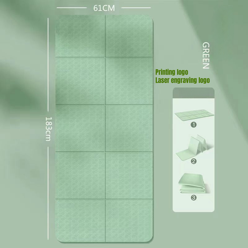 Eco-Friendly Lightweight Foldable Yoga Mat for Exercise and Fitness