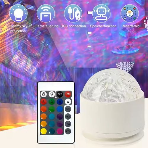 Stand Lamp for Bedroom Projector Decoration Water Ripple Table Lamp Small Led Galaxy Lights