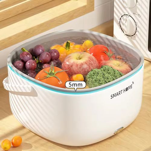 2024 Kitchen Accessories Double-layer Basket for Washing Vegetables & Fruit With Ultrasonic