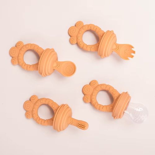 Baby Food Grade Pacifier Fresh Fruit Feeder Infant Fruit Teething Teether Toy Silicone Baby Product BAP Free Phthalate Free