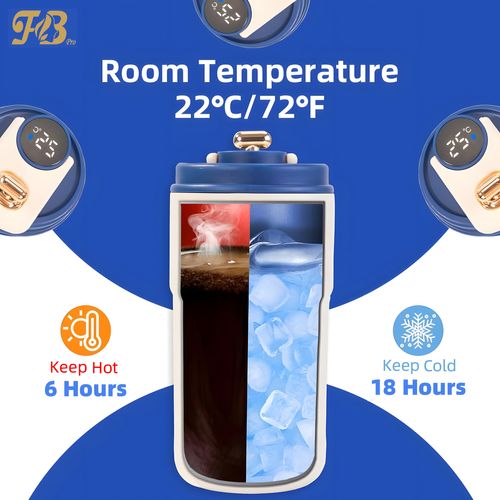 Hot Sale Coffee Mug Inteligente Termo Digital 450ml Stainless Steel LED Smart Temperature Display Thermal Flask Cup Water Bottle