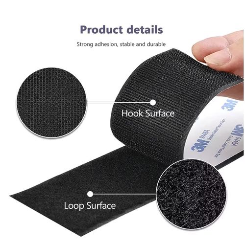 Strong adhesive Velcro double-sided self-adhesive hook and loop hook surface high temperature resistant curtain adhesive on the hook surface Stick the hook and hair as one