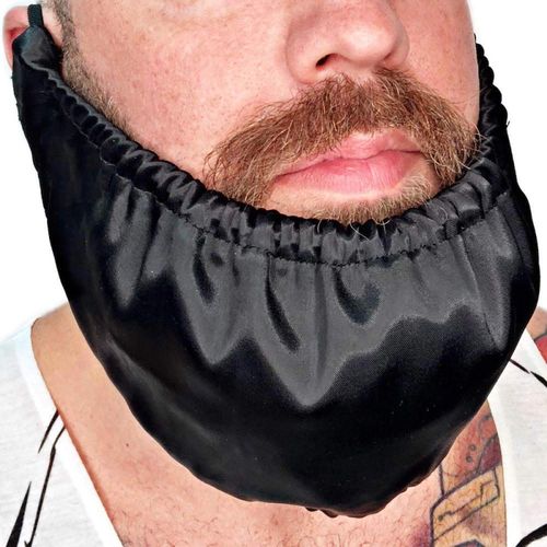 Mens Bedtime Bib Adjustable Facial Hair Apron Guard Bonnet Beard Rag Beard Gains Beard Bandana