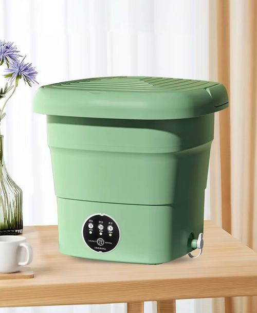 Folding washing machine Small body, large capacity-GREEN
