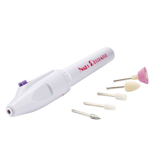 5in1 Mini Nail Art Drill Machine Electric Nail Drills Pen Handpiece Bits Manicure Pedicure Gel Polish File Buffer Nail Art Tools