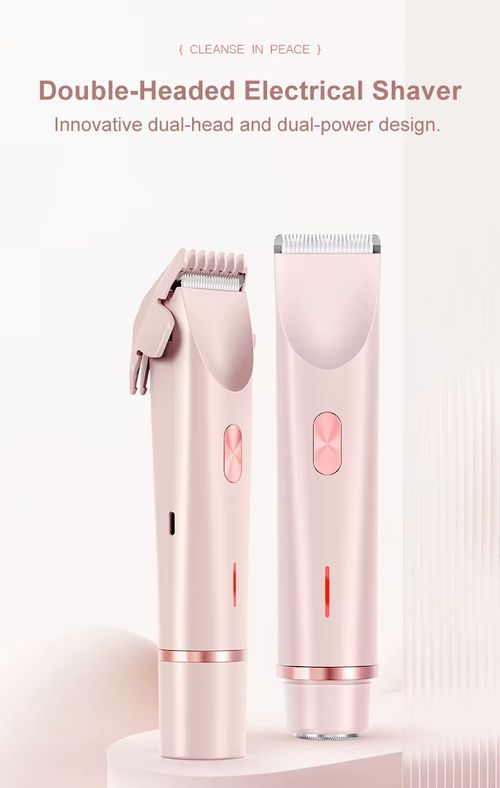 2-in-1 Dual Head Home Hair Removal Mini Electric Razors for Ladies Arms Armpit Legs Pubic Hair Body Hair Trimmer