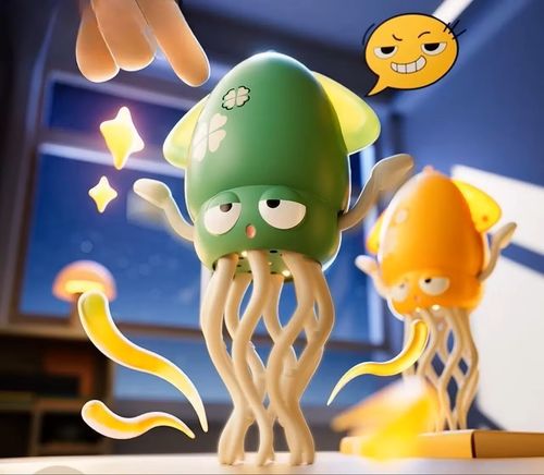 2025 New Electric Dancing Squid Cuttlefish Toys Obstacle Avoidance Equipped Light&Music Sensing Function Plastic Rechargeable