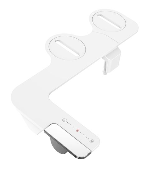 Bathroom One-piece Cold Water Power Free WC Bidet Attachment Seats Fitting With Two Nozzles
