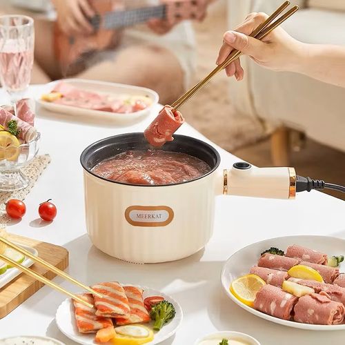 Multi Functional Household Dormitory Portable Small Electric Pot Steaming and Cooking Integrated Pot