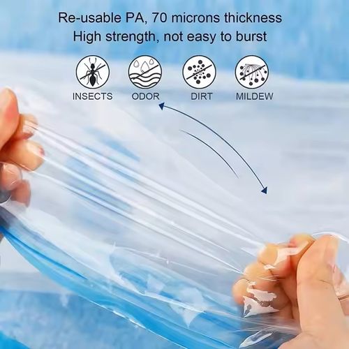 Popular Vacuum Storage Bags for Blanket, Pillows, Clothes and Bedding with Pump