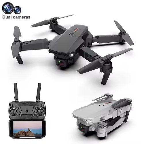 E88 Pro Drone With Wide Angle HD 4K Dual Camera Height Hold Wifi RC 100 Meters Foldable Quadcopter Dron Toys