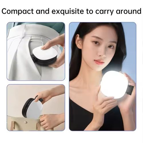 Portable Mini Magnetic LED Light Self-contained Foldable Beauty Photos Brightness Convenient Selfie Photographic Device Light