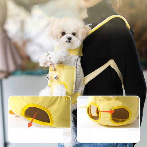 Best Selling Luxury Pet Backpack Thickened Nylon Chest Warm Dog & Cat Bag with Zipper Closure for Outings