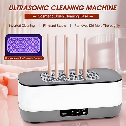 400ML Large Capacity 45K HZ Ultrasonic Sterilizer Jewelry Cleaner Electric Automatic Ultrasonic Makeup Brush Cleaner Just use clean water.