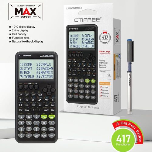 991ES Plus 2nd scientific calculator function calculator for students, 417 functions