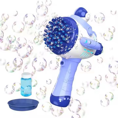 children summer outdoor game  new design 45 holes electric space plane bubble gun for kids