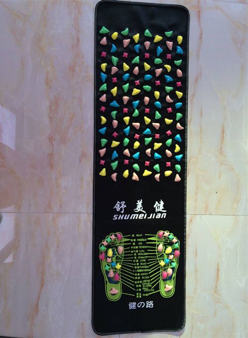Acupressure Foot Massage Mat Fitness Walking Pebbles Cushion Reflexology Walk Stone Walk Massager Mat