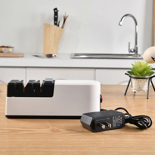 Electric knife sharpener wholesale household kitchen sharpening stone for kitchen knives and scissors double-sided small sharpener