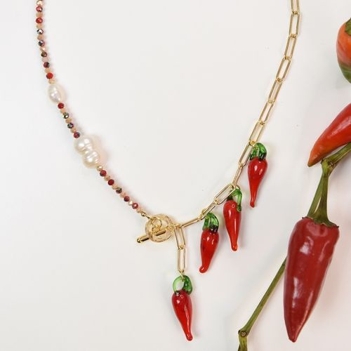 Red pepper necklace