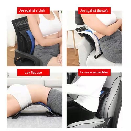 Hot Products Orthopaedic Massage Lower Back Pain Relief Back Stretcher Pad Support Lumbar Traction Device Spinal Support