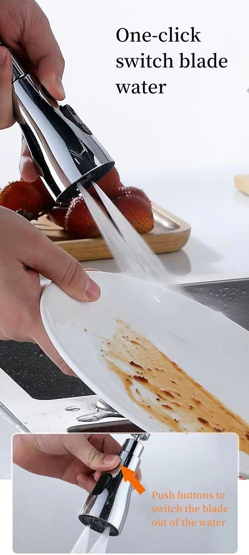 Splash-proof Nozzle Household Universal Rotating Faucet Aerator Adapter Extender Essential Accessory for Kitchen Faucets