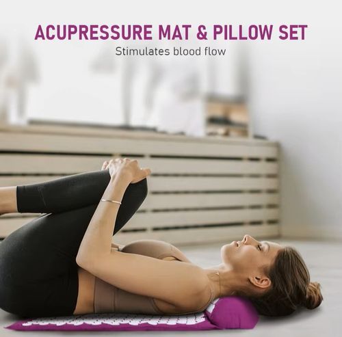 Thousands of Acupressure Points Bed Sofa Chair Acupressure Mat Neck Pillow Set