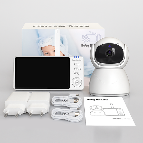 Night Vision Intelligent Sleep Tracking Voice Crying Alerts Baby Monitor with for Video Baby Monitor with Camera