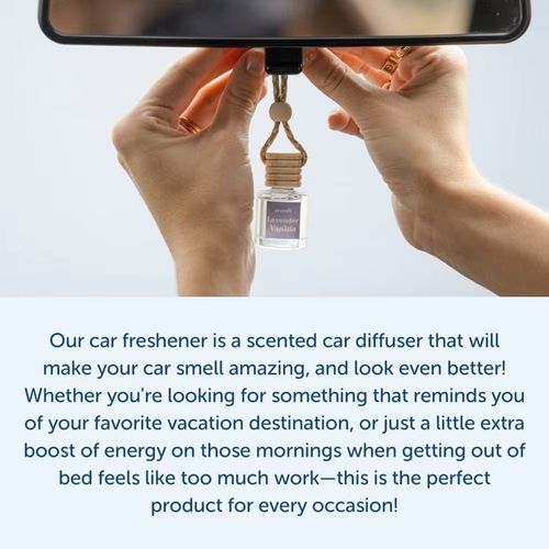 Car Air Fresheners Hanging Car Freshener Diffuser Reusable Bottle with Long