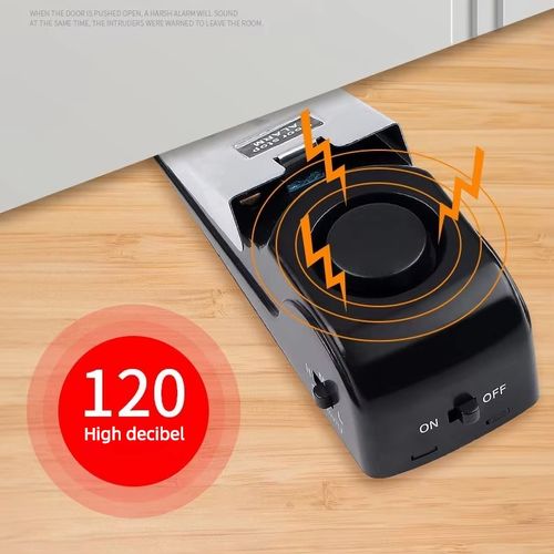 120dB Door Anti Theft Security Door Stop Wireless Household Door Stop Alarm System