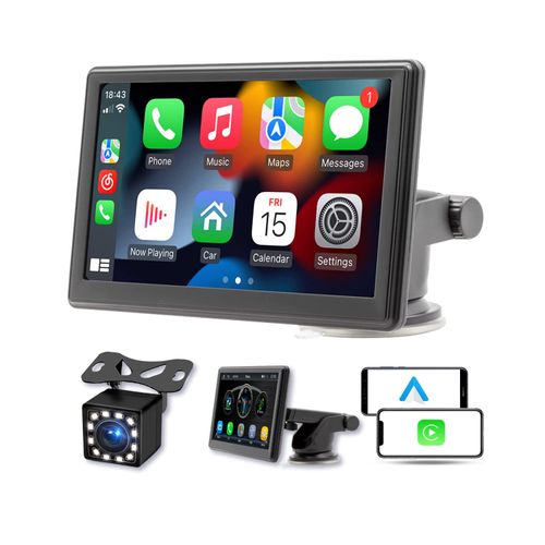 Portable 7 inch car smart screen wireless Carplay screen projection car android auto mirroring
