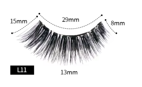 No Glue Needed Reusable Waterproof Easy to Wear Magnetic False Lashes Kit Magnetic Eyelashes With Applicator