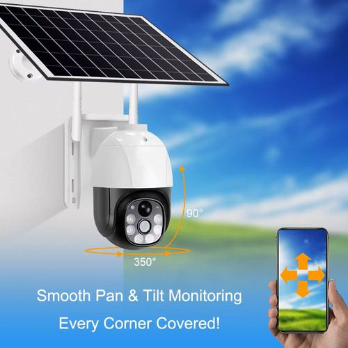 Night Vision Two Way Audio Solar Powered Surveillance Camera 1080P Wifi Wireless Solar Surveillance Cameras