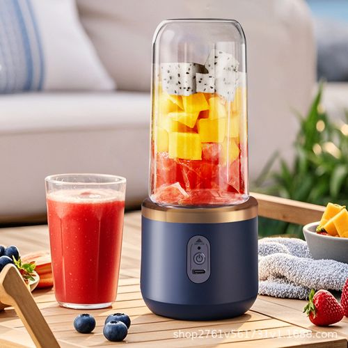 Multifunctional Rechargeable Juicer Small Glass Ceramic Cup Portable for Student Home Outdoor Use for Juices Water Bottles