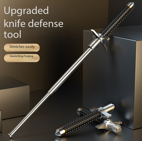 Telescopic self-defense baton-Walking Tool Outdoor Hiking Lightweight Walking Cane Comfortable Grip Walking Stick