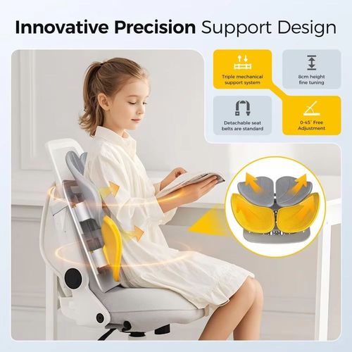 Mesh Car Seat Waist Cushion Breathable Ergonomics Car Back Lumbar Cushion Adjustable Multi Sided Support