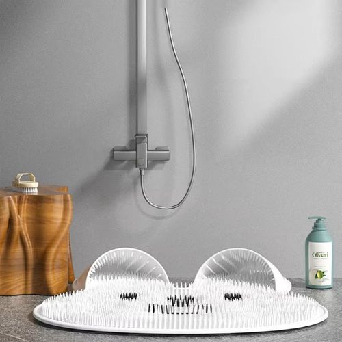 Silicone Massage Foot Mat Bathroom Non-Slip Mat Bath Foot Rubbing Artifact Foot Wash Remove Dead Skin Shower Room Floor