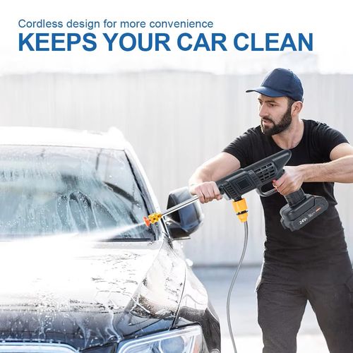 Portable Cordless Electric Pressure Washer Powerful High Pressure Car Washer Gun for Washing Cars