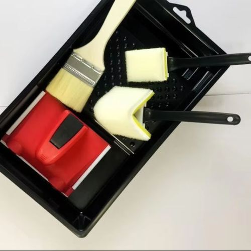 Edge Trimming and Painting Tool Set of 5 Pieces, Edge Trimmer, Edge Brush, Corner Brush, Tray