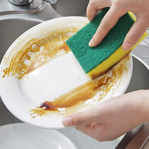 Kitchen Scrub Pads Eco-Friendly Dish Cleaning Sponges for Car & Kitchen Use- reusable