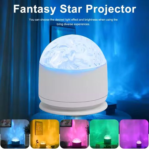 Stand Lamp for Bedroom Projector Decoration Water Ripple Table Lamp Small Led Galaxy Lights