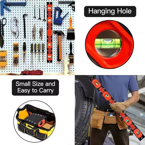 Foldable Level Accurate 5 Sections Multi Function Magnetic Folding Level Measuring Tool Multi Angle for Home Improvement