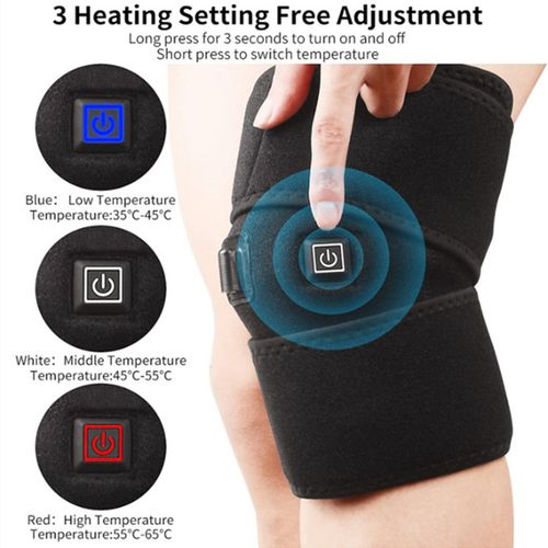 USB Heated Knee Massager - Relaxes The Knees, Keeps Them Warm, a Massage Tool, Heating Pad, an Ideal Valentine'S Day And Birthday Gift for Both Men And Women, Fitness Gift, Father'S Day And Mother'S Day Present.