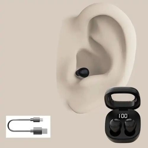 2025 TWS Wireless Sleep Headphones In-Ear Mic Noise Cancelling Earpiece ENC Digital Display Wireless Bluetooth Sleeping Headset