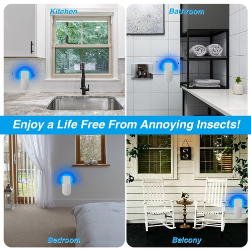 Adjustable Dimmable UVA Night Light Attract Mosquito Indoor Electric Plugin Fly Catcher Sticker Trap