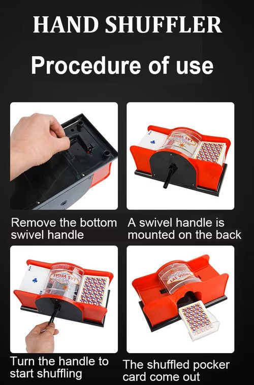 Poker Card Shuffler 2 Deck Manual Card Shuffler Professional Master Card-shuffler