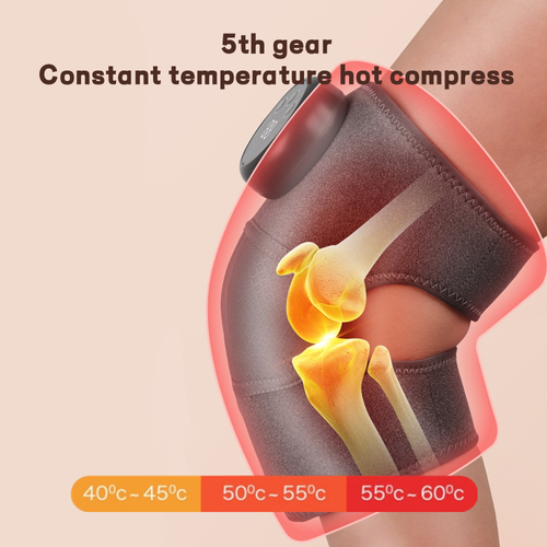 Skin Friendly Far Red Light Therapy Tight Kneading Hidden Knee Pain Relief Joint Pain Relax Knee Massager With Hot Compress