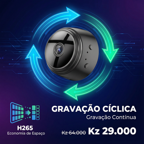 ⚠️🇦🇴 Luanda 🔒 | Câmara A9 HD Grande Angular — Pequena no Tamanho 🔍 —Visão Grande Angular 👀 — Imagem HD Clara 🌙 — Monitorização Interior & Exterior 🏠🚪 — Proteção Antirroubo 24h ⏰