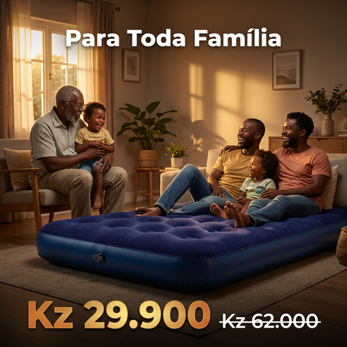 🇦🇴🔥 Luanda 🛏️ Colchão Inflável Camping ✨🛏️ Espesso e macio ✨ Anti-humidade 🌧️ Ideal para camping e uso diário 💖 Super confortável 💨 Fácil transportar 🎒 Ideal para viagem, camping e descanso 🌿✨🛏️ Conforto de Hotel onde estiver ✨