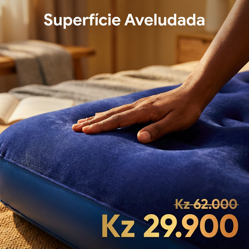 🇦🇴🔥 Luanda 🛏️ Colchão Inflável Camping ✨🛏️ Espesso e macio ✨ Anti-humidade 🌧️ Ideal para camping e uso diário 💖 Super confortável 💨 Fácil transportar 🎒 Ideal para viagem, camping e descanso 🌿✨🛏️ Conforto de Hotel onde estiver ✨